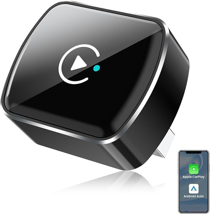 Wireless CarPlay Adapter & Android Auto, 2-in-1 CarPlay Adapter Convert Wired by Unknown