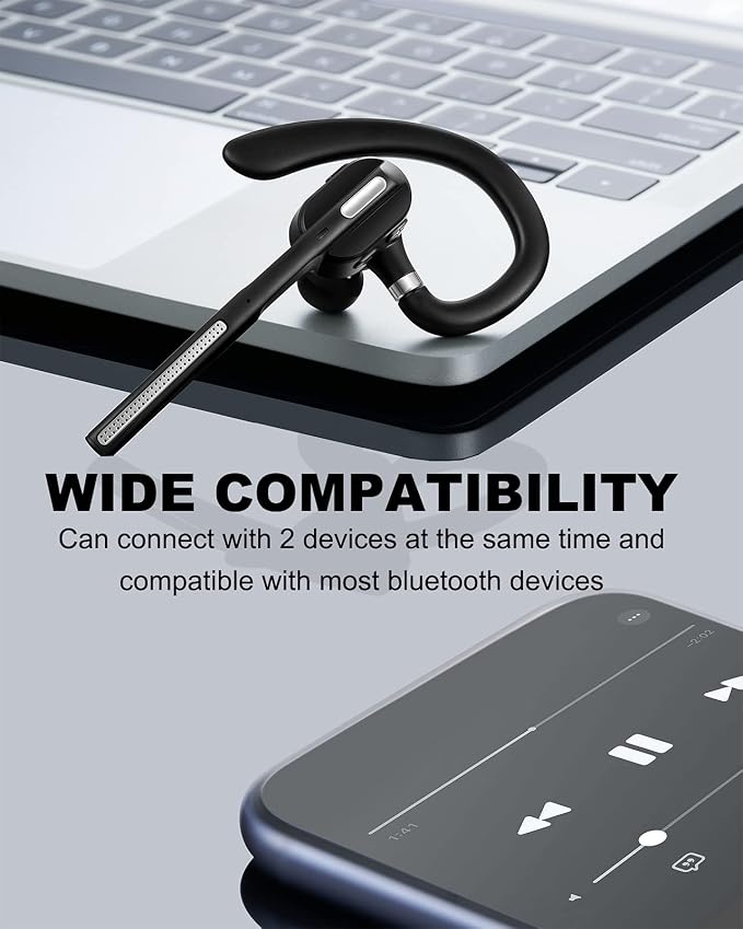 Bluetooth Headset V5.1, Wireless Headset - Image 3