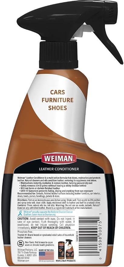 Weiman Leather Cleaner and Conditioner - Image 2