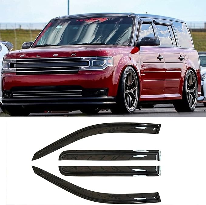 94079 Side Window Visors Wind Vent Deflector, Dark Smoke Window Shade by STARTSHIP