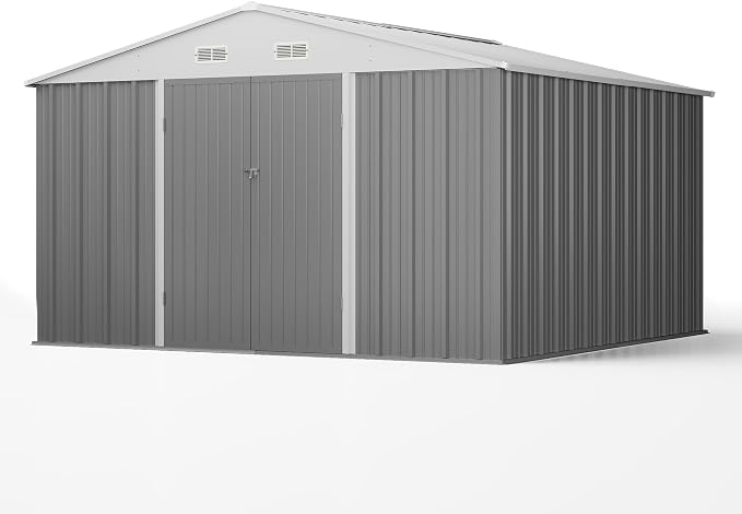 Patiowell 10' x 10' Metal Storage Shed - Image 7