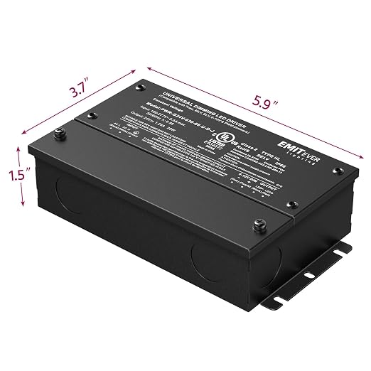 EMITEVER Dimmable Led Driver, 2 Packs 30W AC 110V-277V to DC 24V Transformer - Image 3