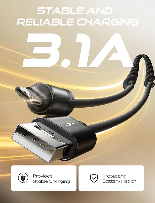 LISEN Coiled USB C Cable, 2 Pack - Image 6