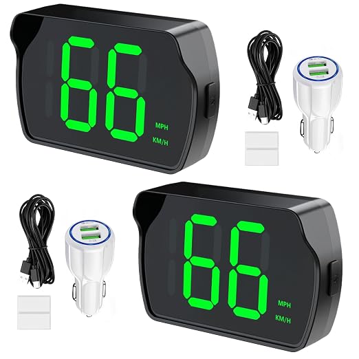 GPS Digital Speedometer for Car MPH, Universal HUD Speed Meter by GUGUMO