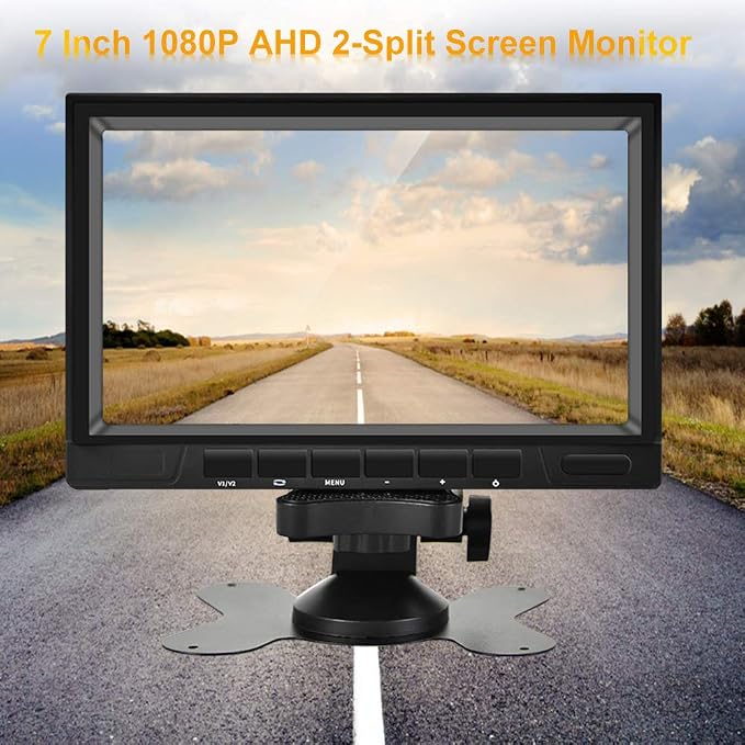 AHD Dual Backup Camera with 7'' 1080P DVR Monitor, Front and Rear View Camera - Image 10