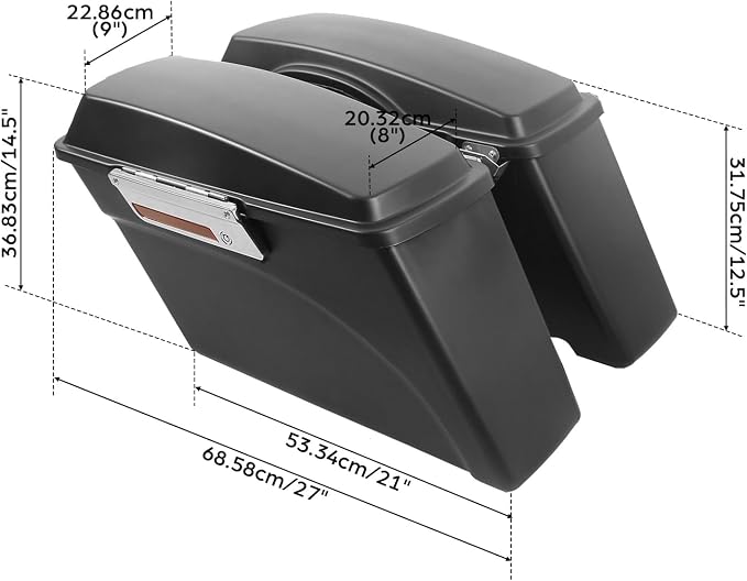 XFMT Hard Saddlebags Saddle Bag & Conversion Brackets - Image 4