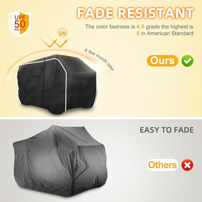 600D ATV Cover - Waterproof & Windproof 4 Wheeler Covers Outdoor Storage - Image 3