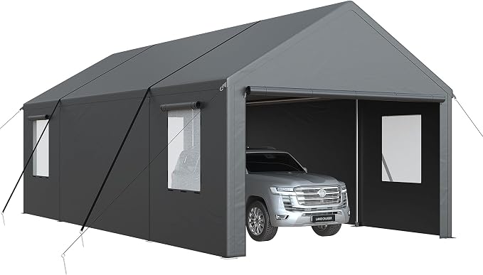 Carport, 13x25 FT Heavy Duty Car Port - Image 3