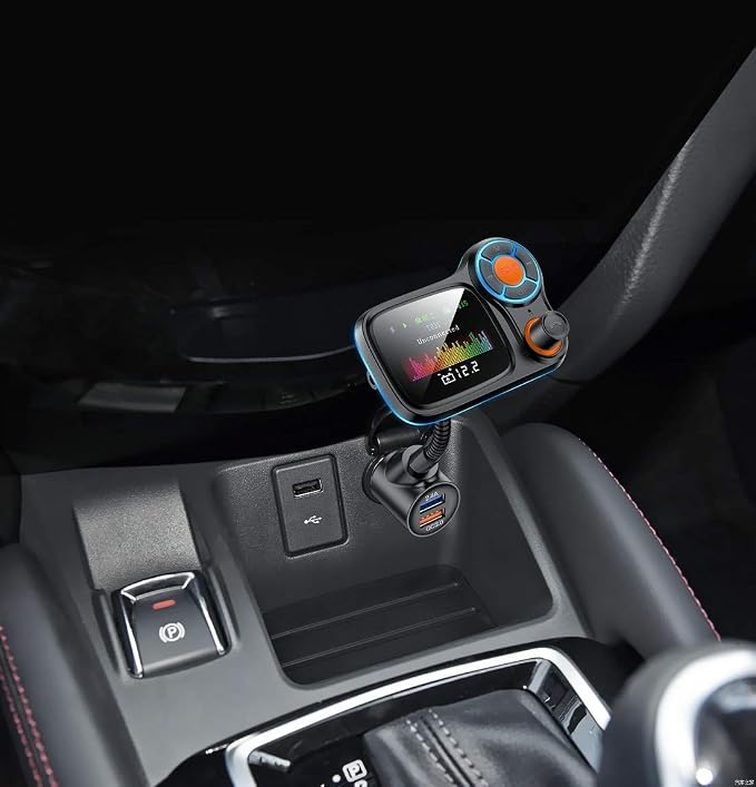 TSNAM Wireless Car Bluetooth Adapter, Radio FM Transmitters HandsFree Call - Image 8