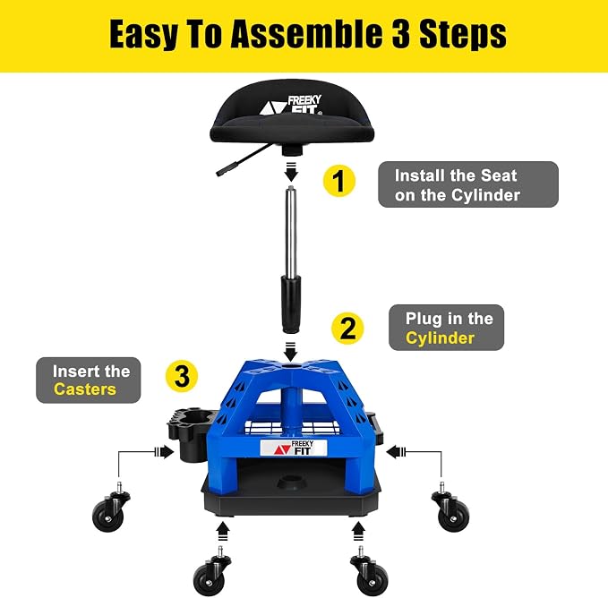 Rolling Shop Stool for Garage - Image 8