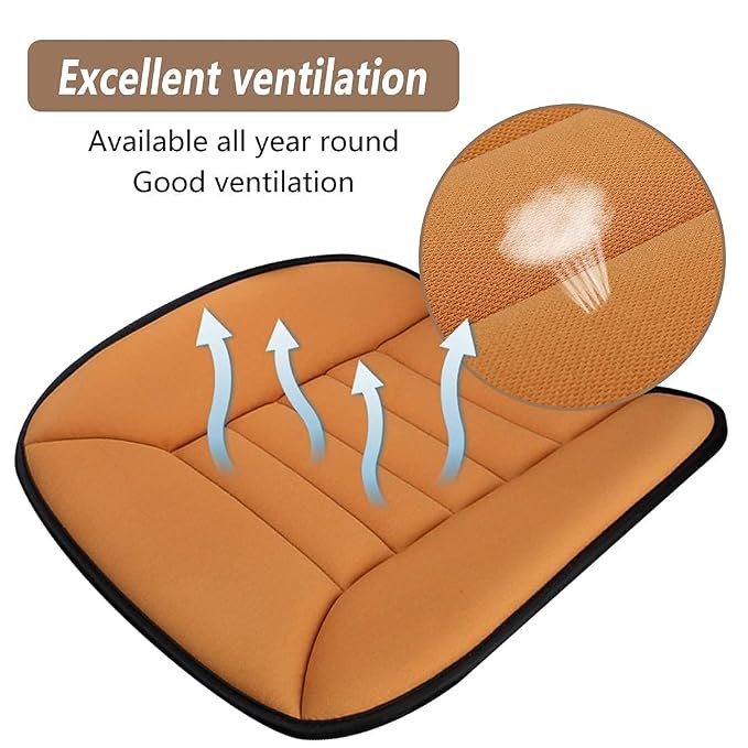 MYFAMIREA Car Seat Cushion Pad 1.2" Thick Comfort Seat Protector - Image 3