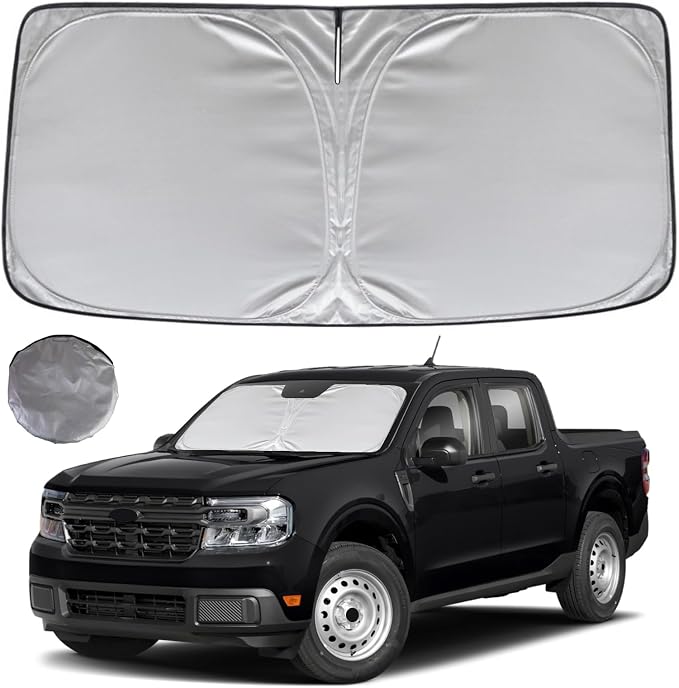 KAYZT Windshield Sun Shade for 2022 2023 2024 2025 Ford Maverick Foldable by KAYZT