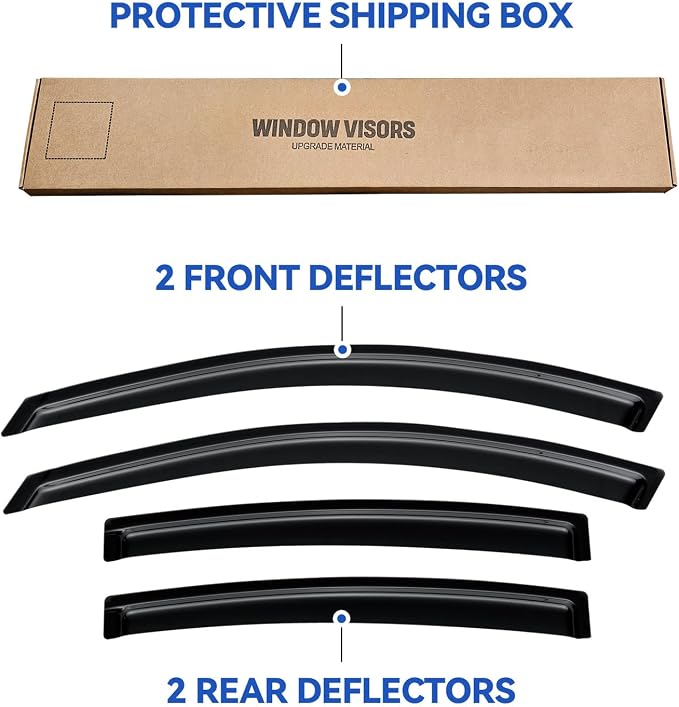 Window Visors Rain Guards Shield - Image 5