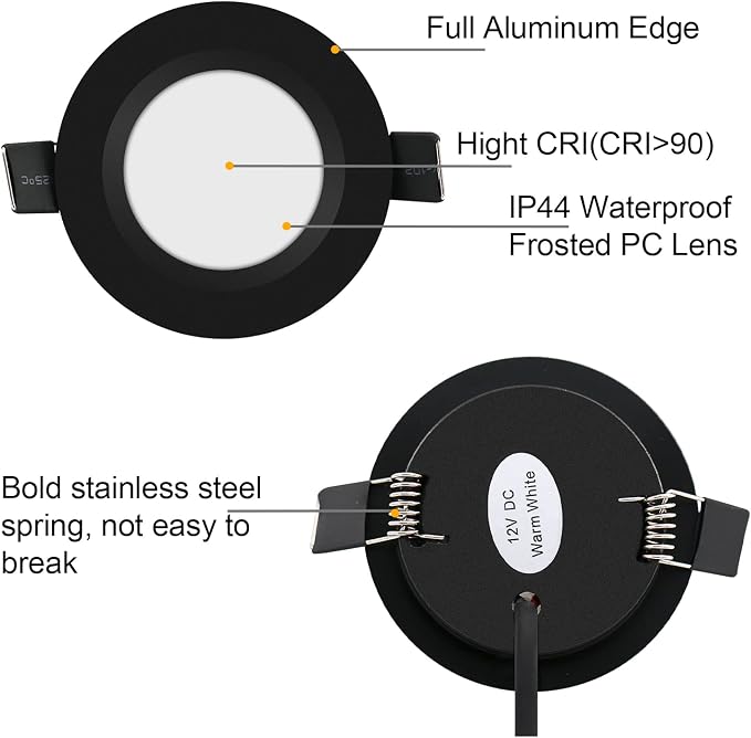 12 Volt LED Puck Light RV Boat Recessed Ceiling Light Super Slim LED Panel Light - Image 6