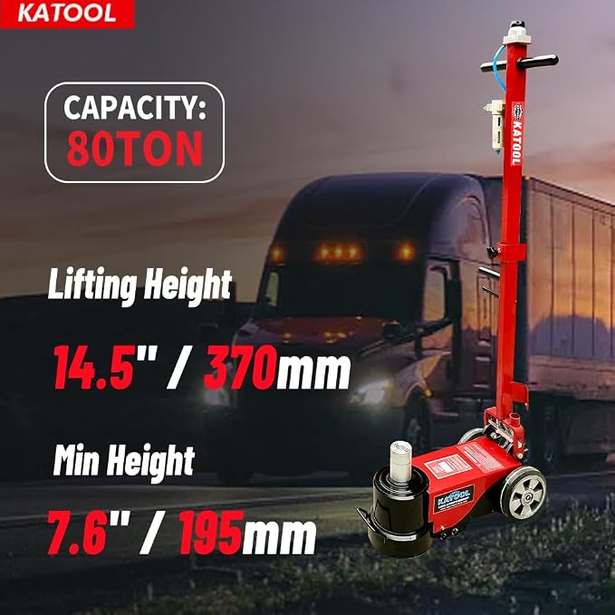 80 Ton Heavy Duty Floor Jack Pneumatic Hydraulic Jack Car Truck Lift Fit - Image 3