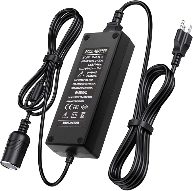 110V-240V to 12V 120W/10A Car Cigarette Lighter Socket AC/DC Power Supply by Xhorse