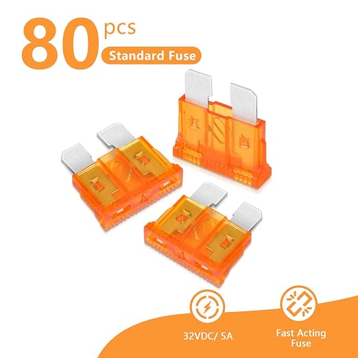 5 Amp Standard Fuse, 5A Car Blade Fuses - Image 2