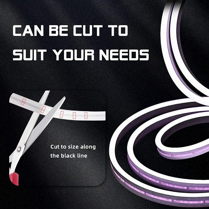 Car LED Strip Light For Trunk, 158Inch IP67 Silicone Waterproof Neon Light - Image 4