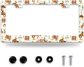 Western Cowboy License Plate Frame Horse Racing License Plate Holder Funny by NEWCOCO