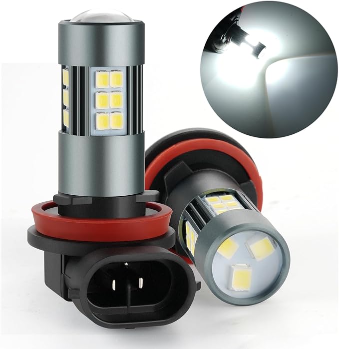 H11 LED Bulbs, H8 H16 Fog Light 6500K Cool White by iFunyLED