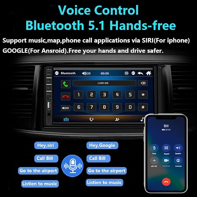 Naifay Double Din Car Stereo Compatible - Image 4