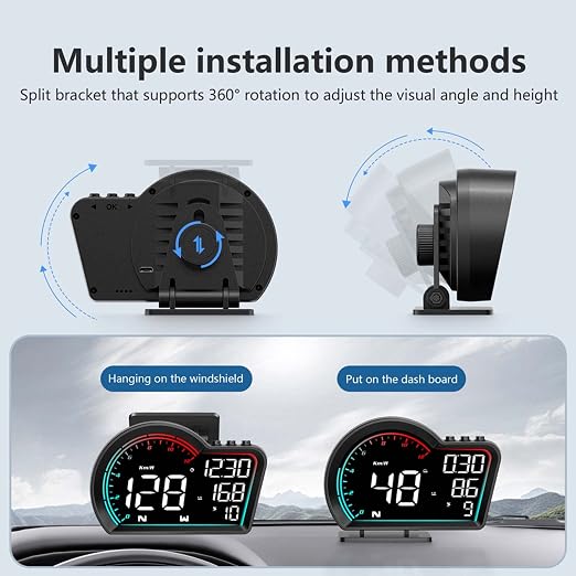 ACECAR Digital GPS Speedometer Universal Car Head Up Display - Image 4