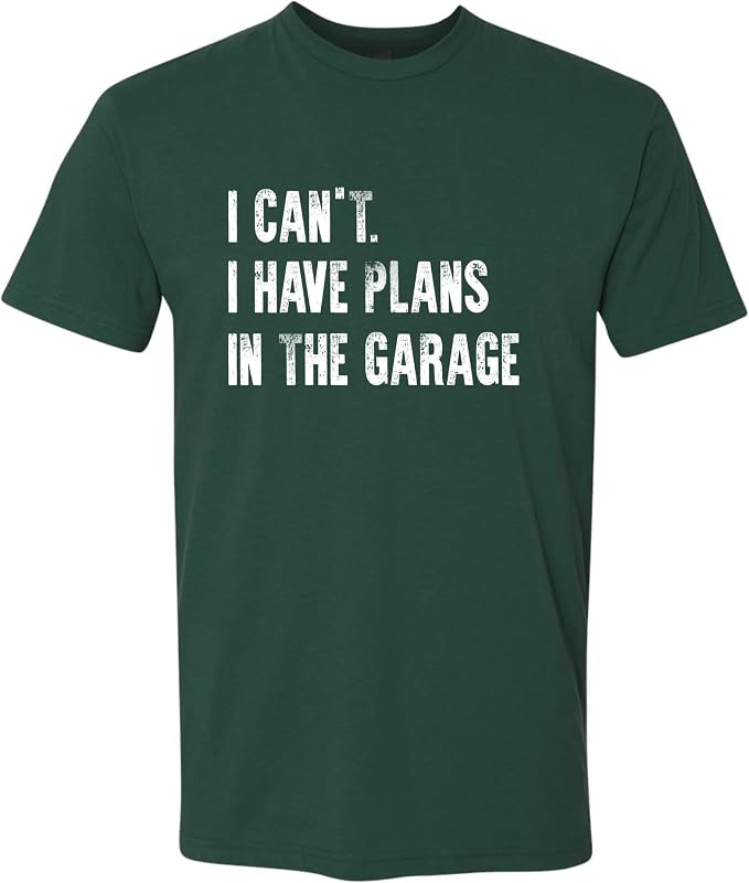 Go All Out Adult I Can't I Have Plans in The Garage Funny Dad Gift Deluxe Soft - Image 2