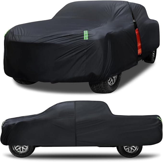 Truck Car Cover Waterproof All Weather Full Outdoor Pickup Car Cover Rain UV by Qualencey