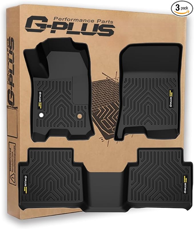 G-PLUS Floor Mats Fit for Chevy Colorado/GMC Canyon Crew Cab 2023 2024 2025 by G-PLUS