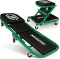 M-AUTO Foldable Z Creeper 2-in-1 Rolling Folding Car Creeper & Seat, 330LBS by M-AUTO