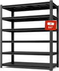 6 Tier Metal Shelving Unit 84" H x 55.12" W x 24" D, 3600LBS Adjustable Storage by SYLOUGH