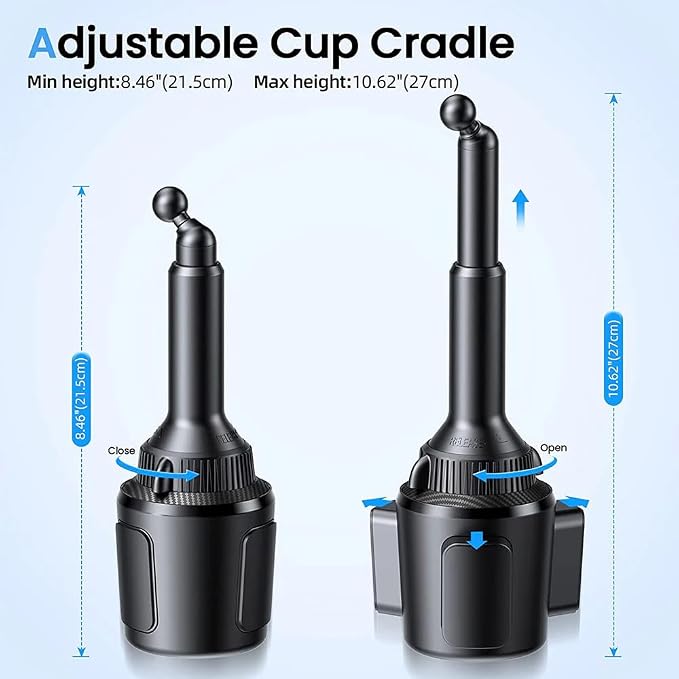 APPS2Car Car Cup Phone Holder Wireless Charger - Image 5