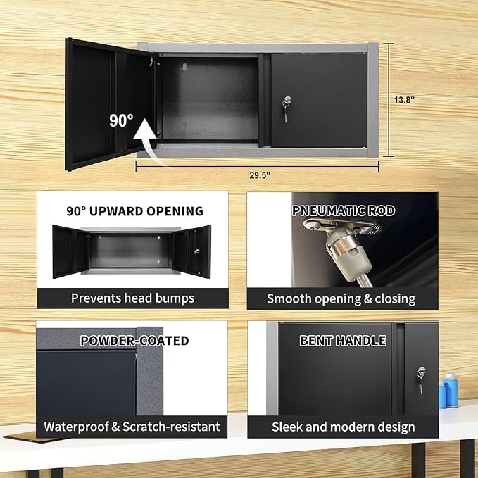 JZD Metal Workshop Cabinet System, Garage Organization Tools Storage, No Wall - Image 5