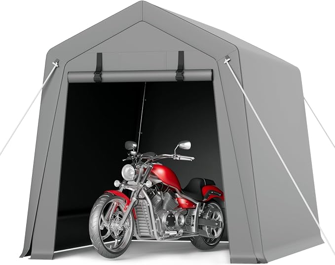 6 x 8 ft Carport Storage Shed, Portable Garage by GarveeLife