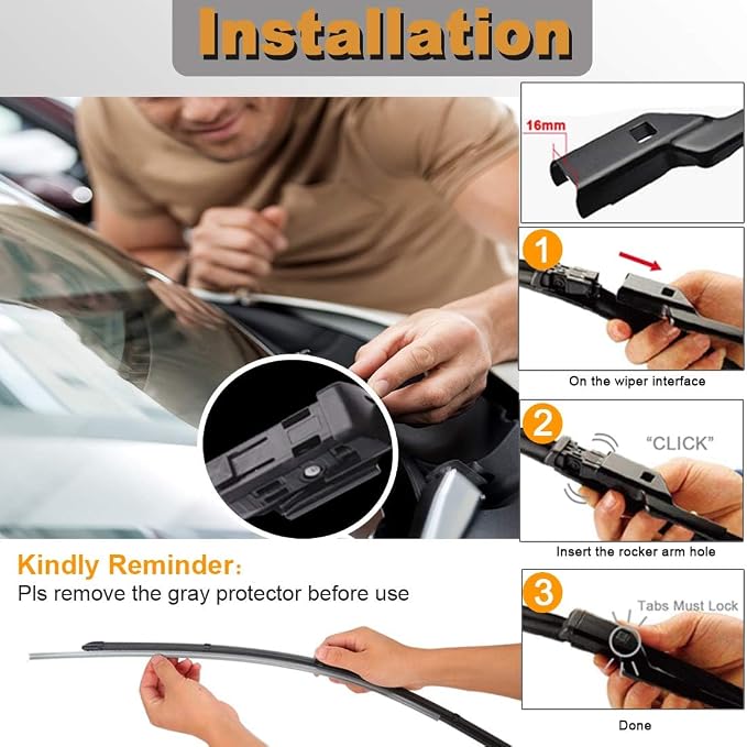 AUTOBOO 25"+22" Windshield Wipers - Image 7