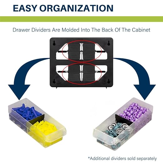 Akro-Mils 16-Drawer Plastic Drawer Storage Cabinet - Image 6