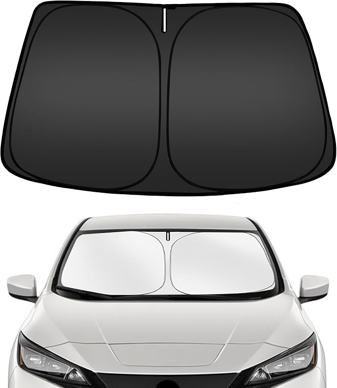 ARISMOTOR Windshield Sun Shade for Ni-ssan Leaf 2018-2025, Custom Fit Foldable by ARISMOTOR