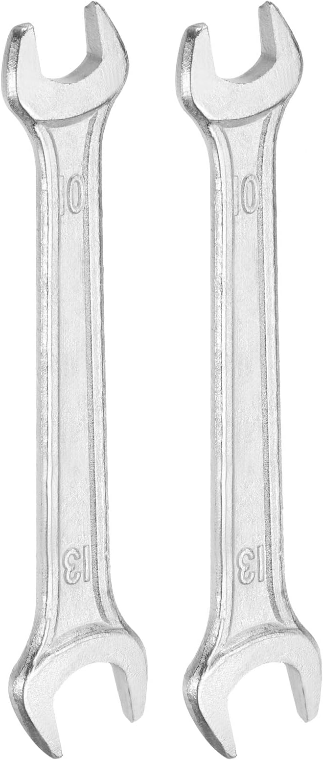 HARFINGTON 2pcs Double Open End Wrench 10mm x 12mm Metric 15 Degree Offset by HARFINGTON