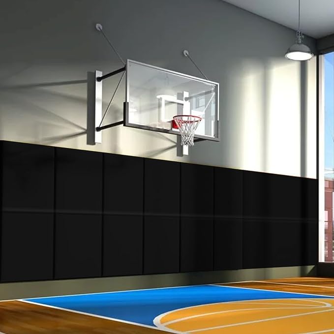 PROGOAL 60"/72" High Gym Wall Padding 2"/4" Thick Foam Basketball Court Wall by PROGOAL