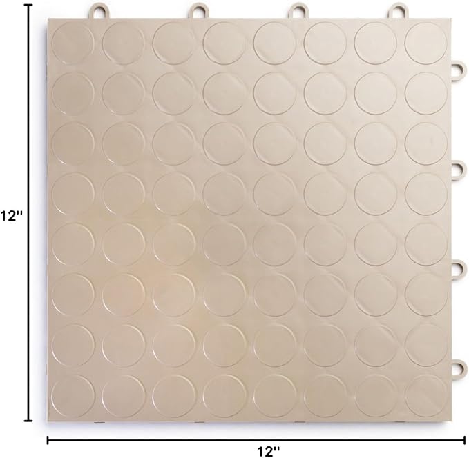 Big Floors RaceDeck CircleTrac, Interlocking Non-Slip Garage Flooring Tile - Image 8