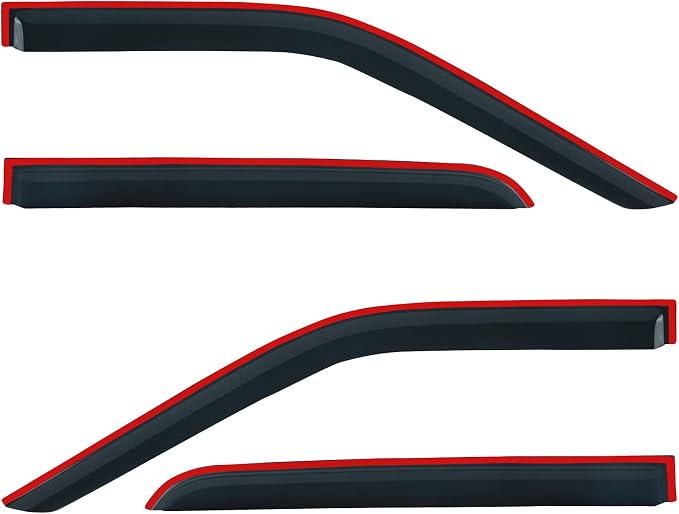 Smoke Side Wind Deflector Rain Guards Compatible - Image 4