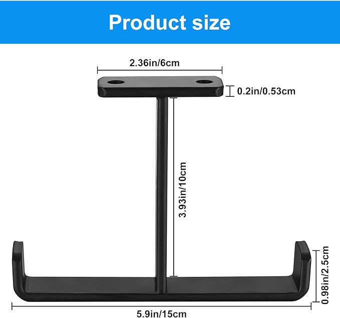 2 Pcs Overhead Garage Storage Hooks Racks, Heavy Duty Garage Bike Hooks - Image 2