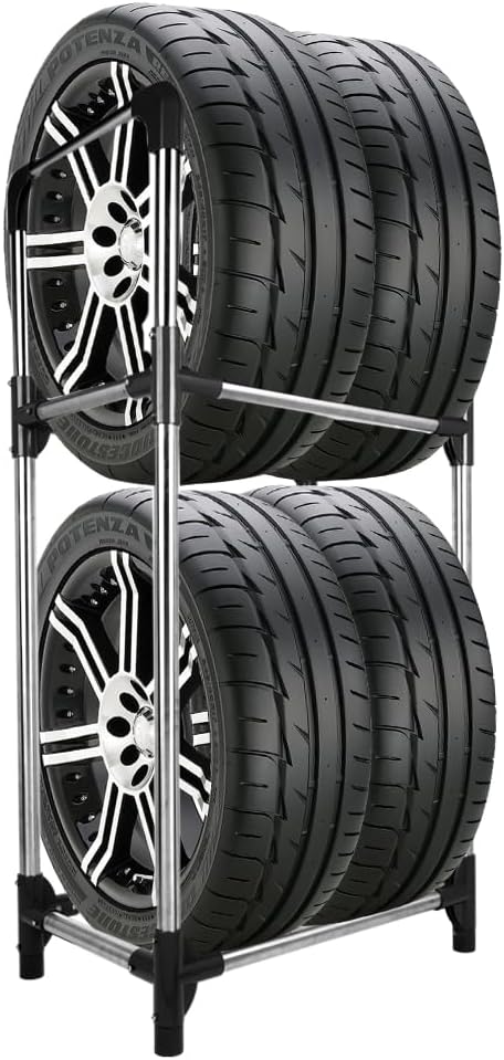 Hershii Tire Storage Rack Standing Garage Storage Shelf Organizer by Hershii