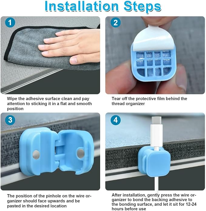 18 Pack Cord Organizer Holder, Magnetic Cable Clips Management, Easy Strong - Image 5