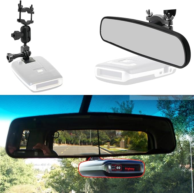 Easy Install Car Rearview Mirror Radar Detector Mount - Image 2