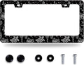Turtles License Plate Frame Black and White Sea Turtle License Plate Stainless by GORSNKYE