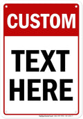 Custom Sign, Custom Sign for Business, Indoor/Outdoor use. 7x10 Inches by MySignCenter