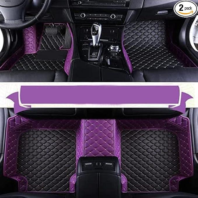 Custom All-Weather Protection Luxury Leather Floor Mats by JTXWANG