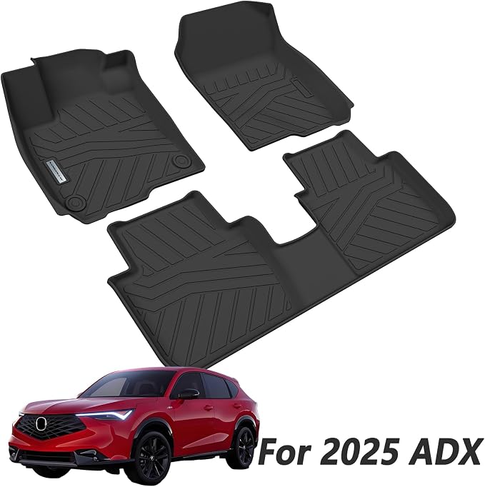 Floor Liners for 2025 Acura ADX TPE All Weather Protection 1st & 2nd Row Car - Image 2