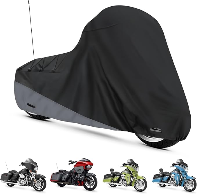 XYZCTEM Motorcycle Cover for Touring Models Harley Davidson Road King Road by XYZCTEM